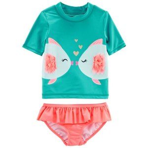 NWT kissing fish swim set